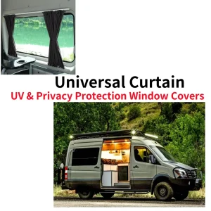 2PCS Universal Car Campervan Curtain With Track