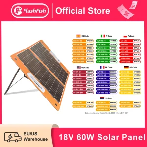 Portable Solar Panel 60W 18V Solar Charger