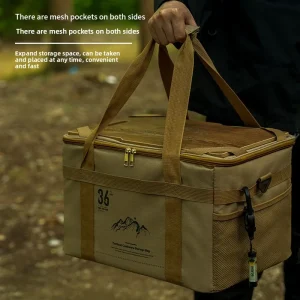 Outdoor Table Board Storage Box With A Portable Camping Gear