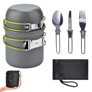 Outdoor Set Portable Cook Gear Aluminum Alloy