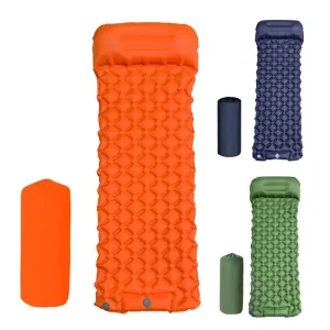 Inflatable Sleeping Pad With Pillow
