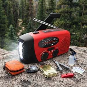 Solar Hand Crank Radio Emergency Weather Alert