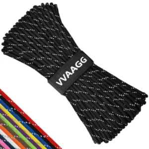 Reflective Paracord Rope 100Feet, 7 Strand Nylon