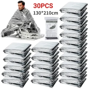 1-10PCS Emergency Blanket Outdoor Survive