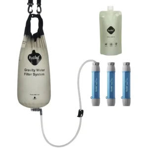 Gravity Water Filter System for Hiking, Camping, Travel, and Emergency Preparedness