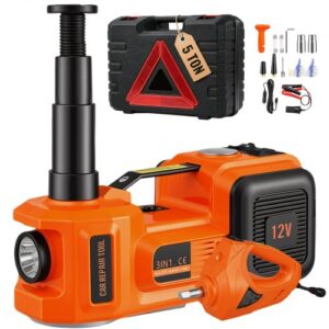 VEVOR 5 ton electric hydraulic jack kit with impact wrench and tire inflator