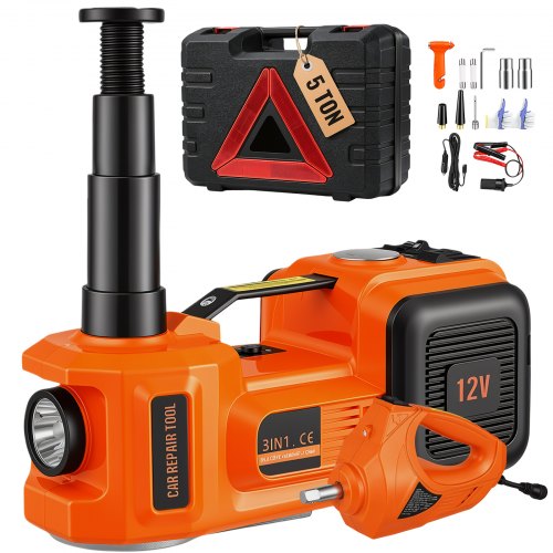 VEVOR 5 ton electric hydraulic jack kit with impact wrench and tire inflator